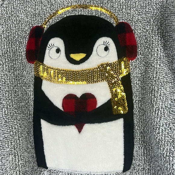 Secret Treasures Gray Penguin Fleece Winter Sweater - Picture 2 of 4